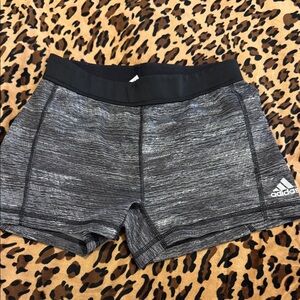 Adidas Women's Black and Gray Athletic Shorts